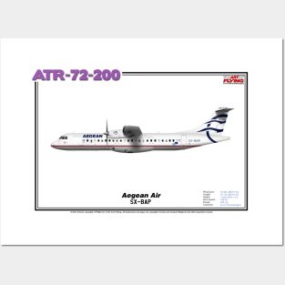 Avions de Transport Régional 72-200 - Aegean Air (Art Print) Posters and Art